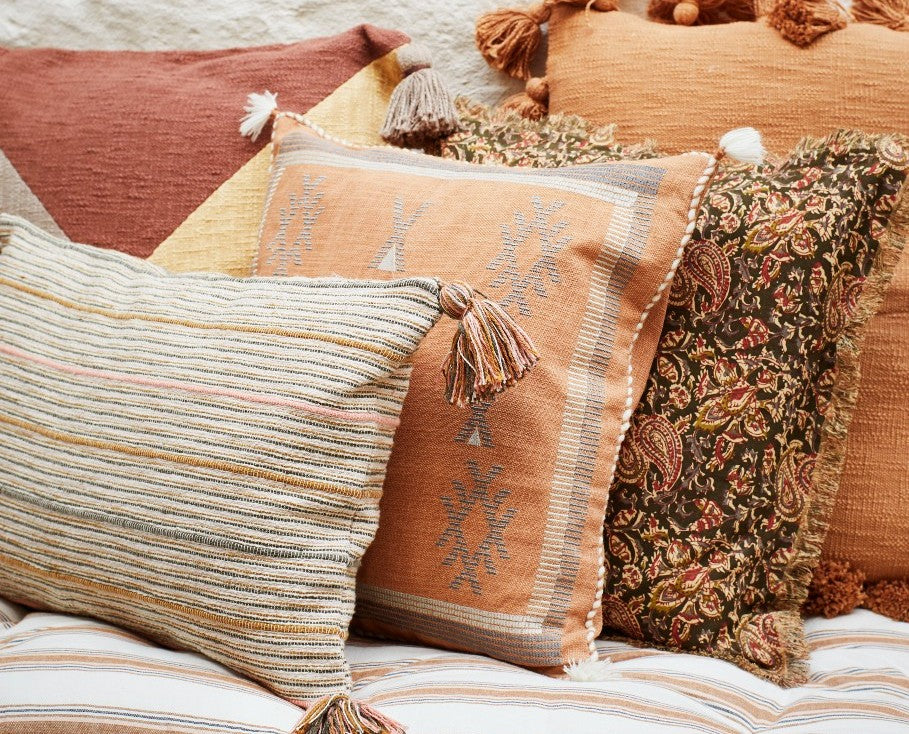 Soft and textured fabrics in a range of colours and designs