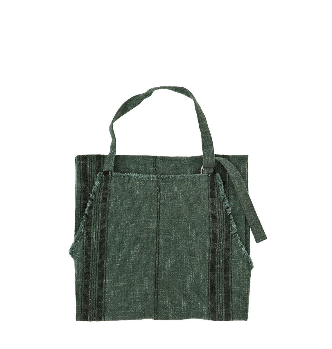 Striped Apron w/fringes