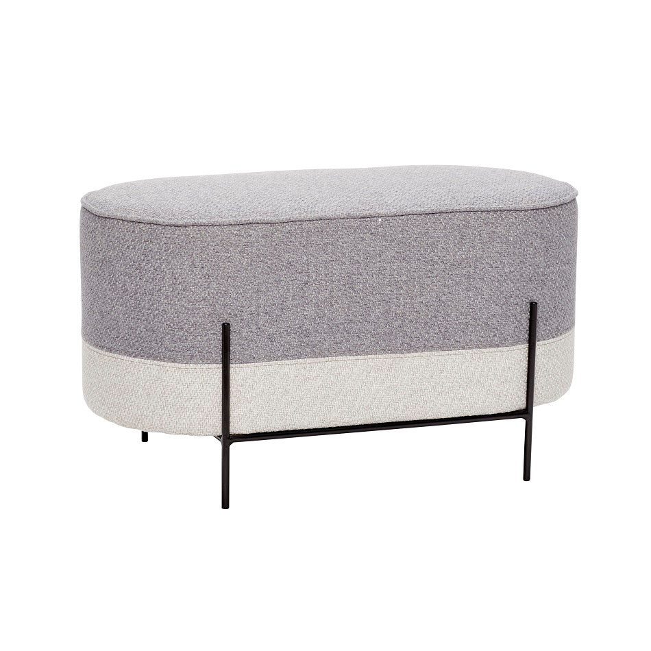 Norma Pouf Ottoman - Two Toned