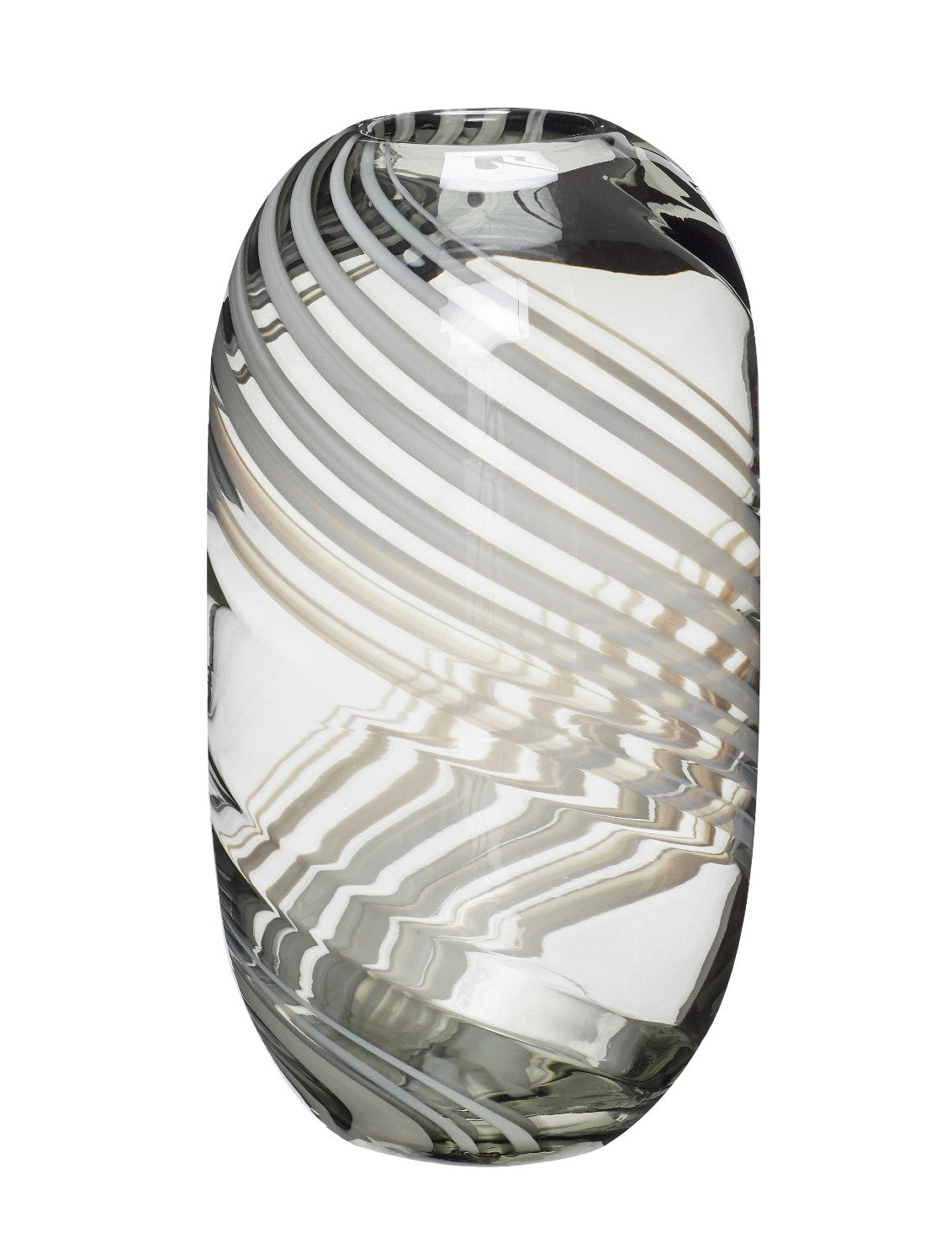 Zara Vase, green/white