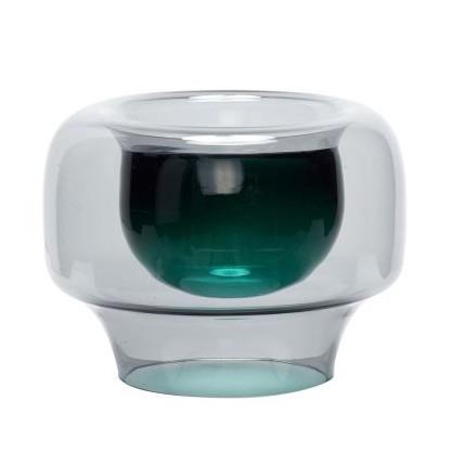 Lunar Vase Smoked/Green
