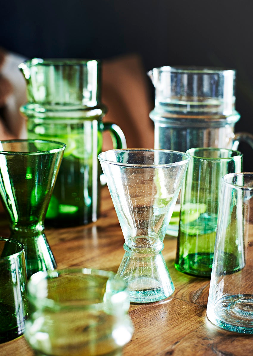 Beldi Moroccan Drinking Glass - Green