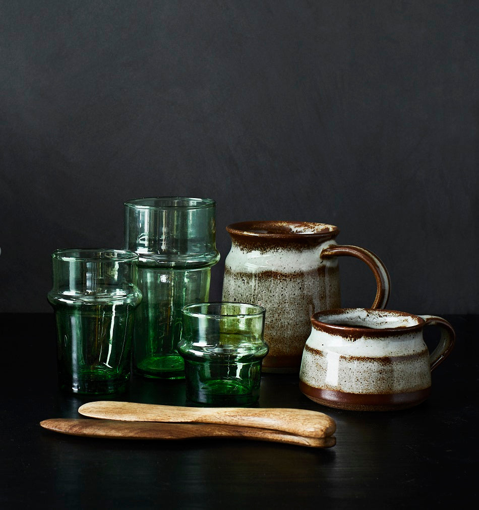 Beldi Moroccan Drinking Glass - Green