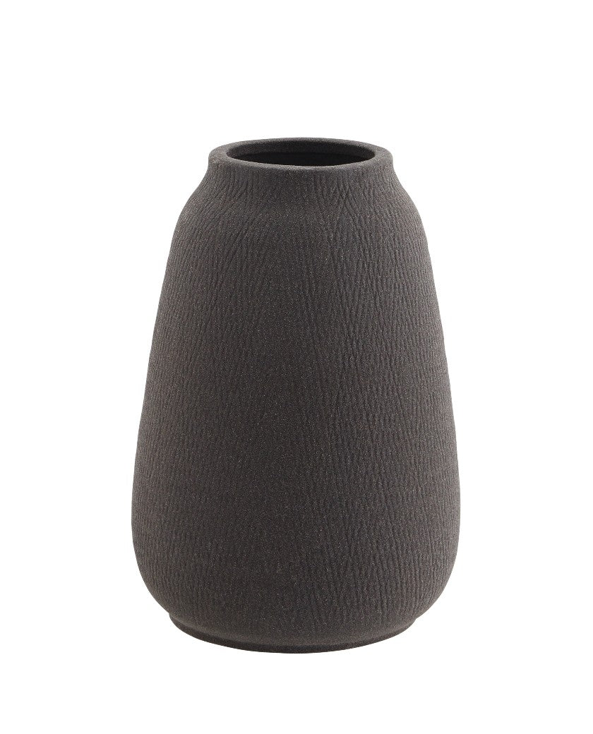 * SPECIAL 20% OFF Matt Black Stoneware Vase