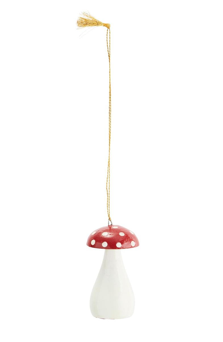 Hand painted paper mache mushroom
