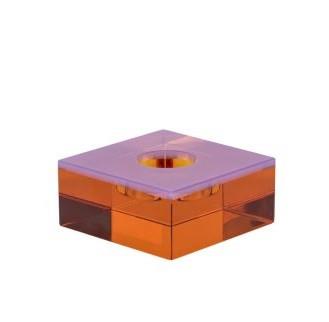 Flux Tealight Holder Pink/Orange