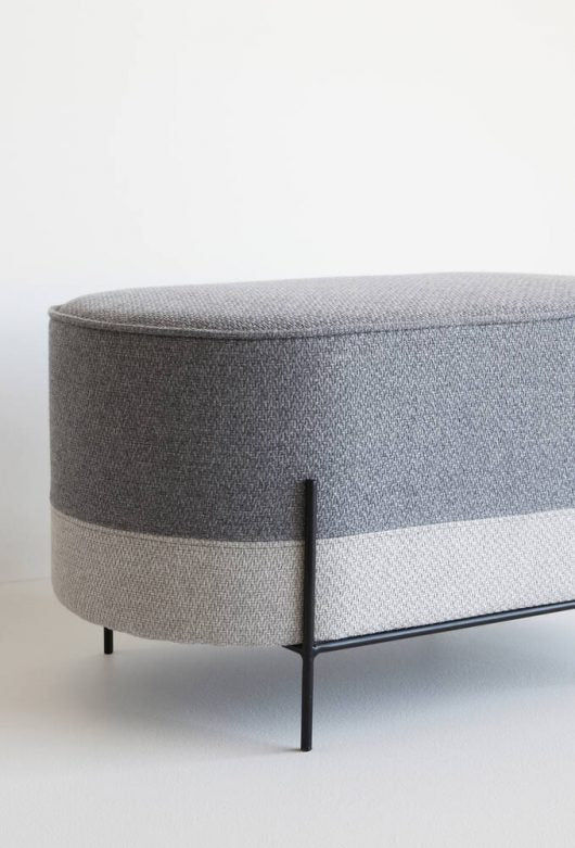 Norma Pouf Ottoman - Two Toned