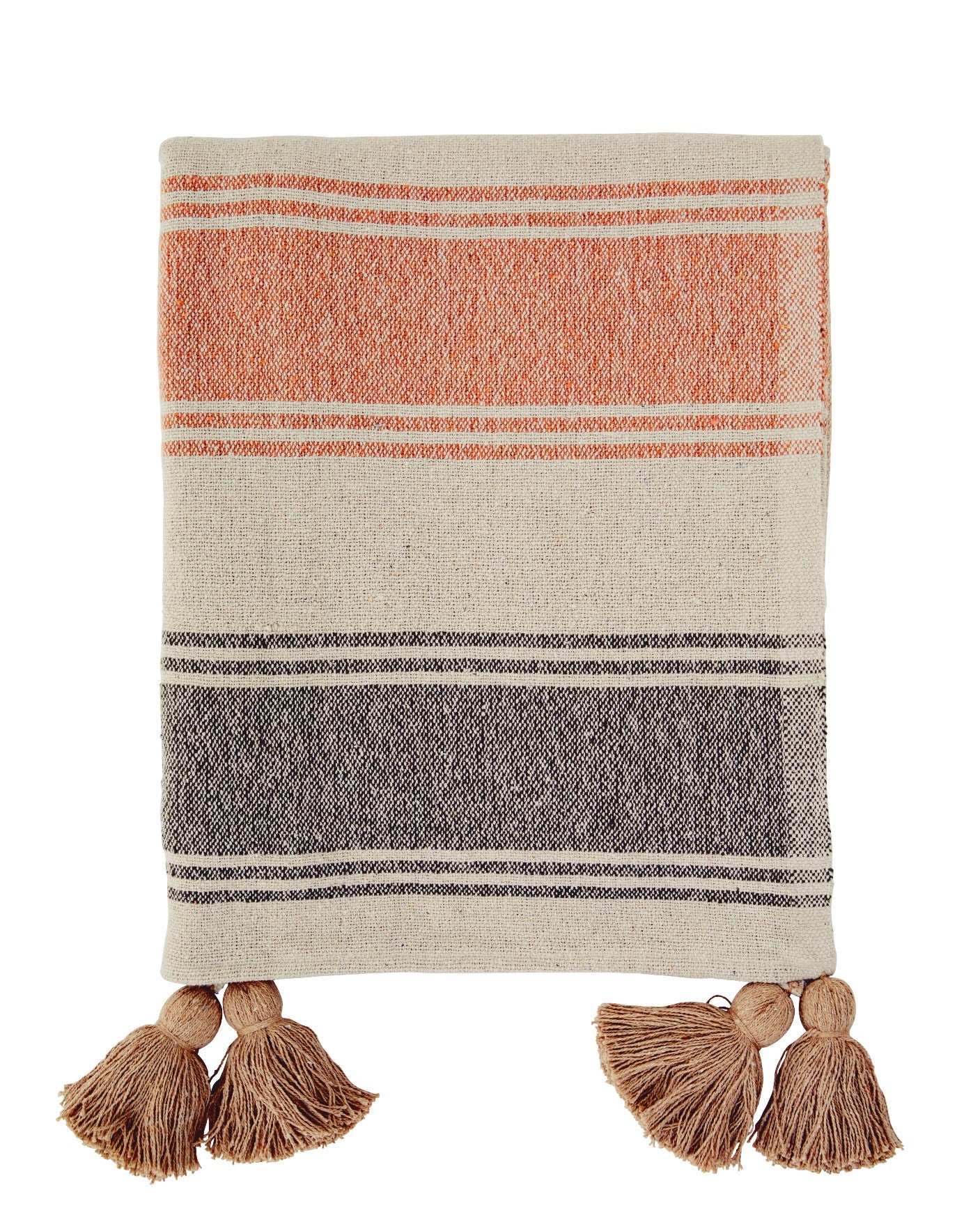 * SPECIAL 20% DISCOUNT Recycled Cotton Striped throw blanket