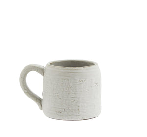 Stoneware mug, off white