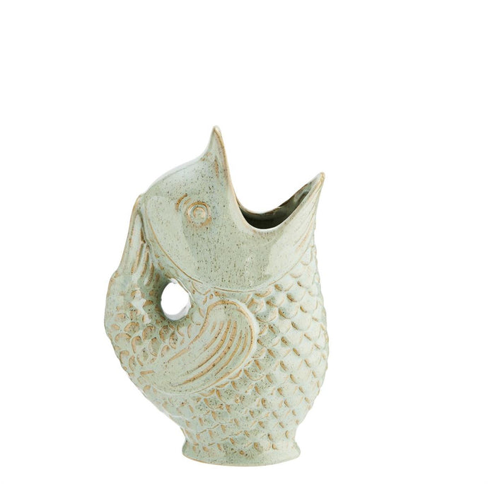 Stoneware Vase, Light green, H:23,5 cm