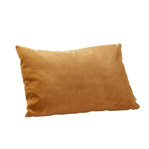 Velvet Cushion with fill, mustard