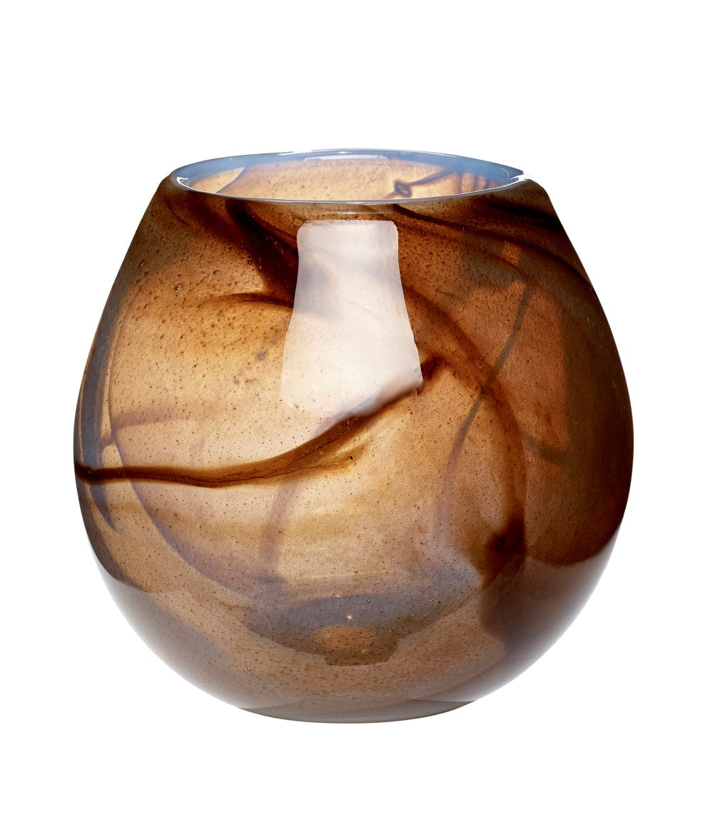 * SPECIAL 30% OFF Indie Vase, brown/white, short