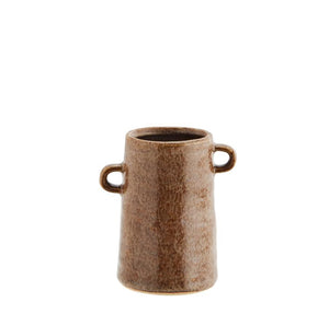 Stoneware vase, Light brown, Colours may vary