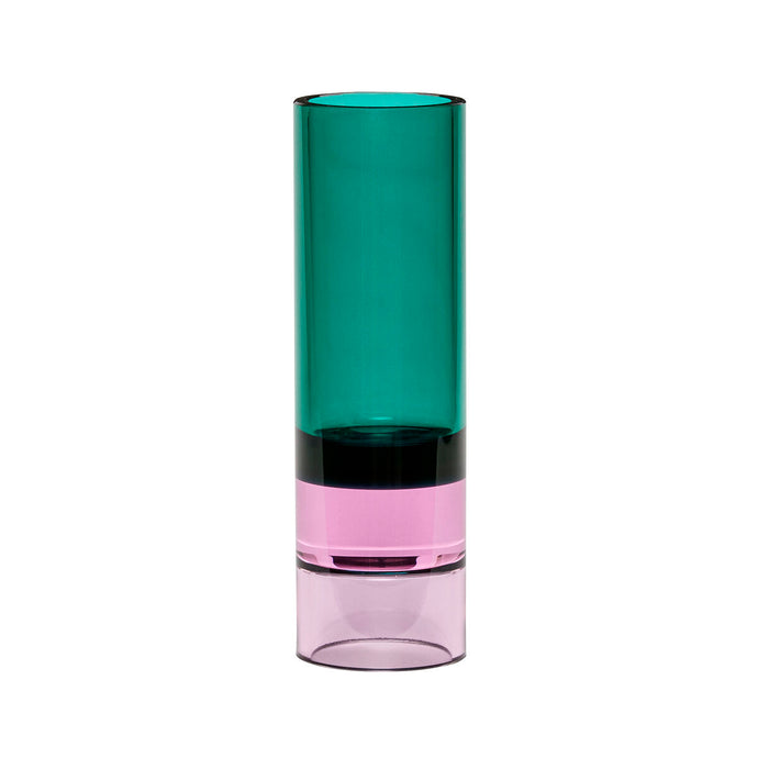 Astro Tealight Holder Green/pink