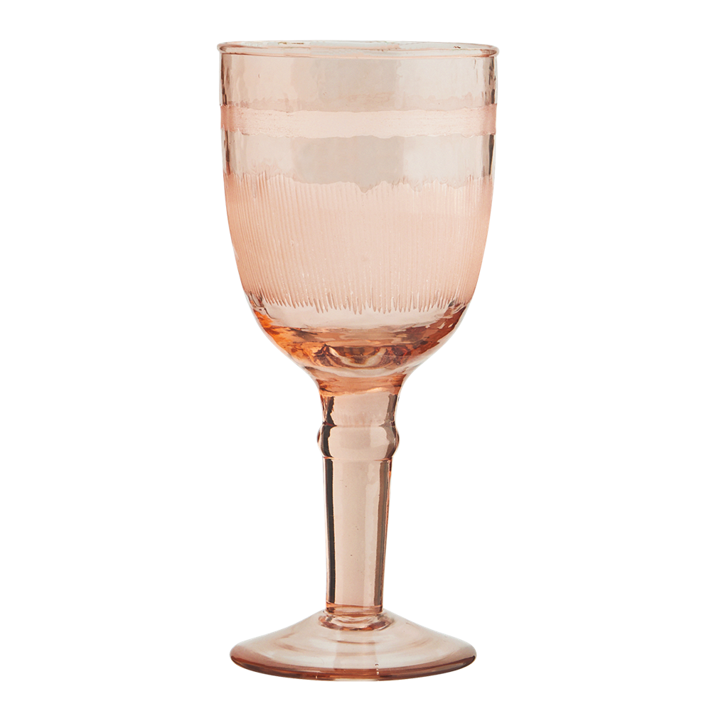 * SPECIAL 20% OFF Hammered wine glass w/ stripes