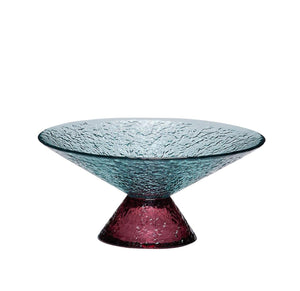 Bonbon Glass Bowl Small, Red/Blue