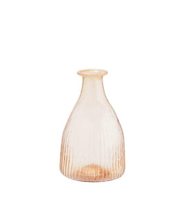 Recycled glass vase, Soft Peach