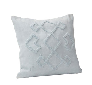 Powder Blue Cotton Cushion, with fill.