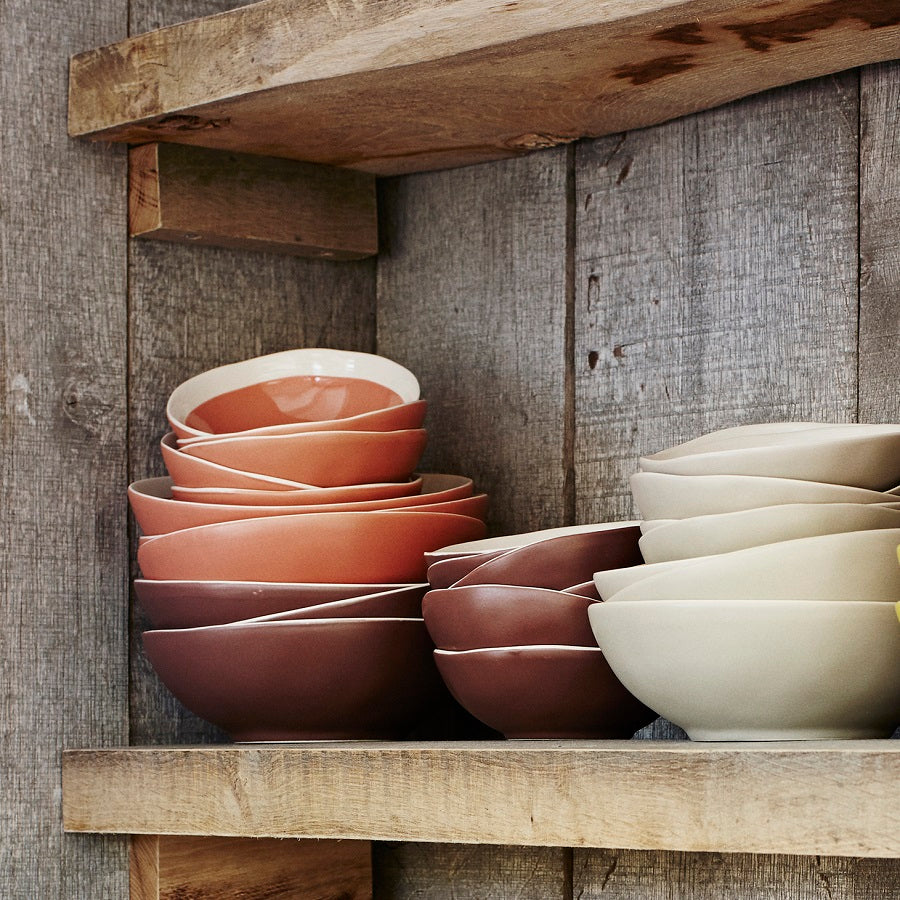 Rose Pink Stoneware Bowl - Petite
