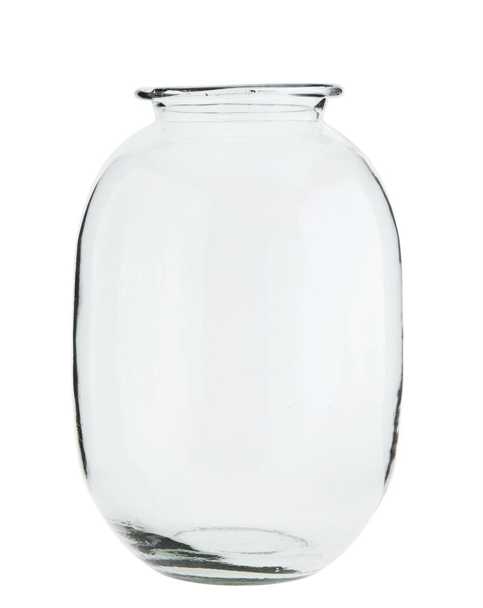 Tall Glass vase, clear
