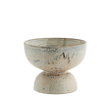 Load image into Gallery viewer, Stoneware flower pot, Creme, brown, peach, Colours may vary.