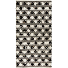 Load image into Gallery viewer, Textured Floor Rug - Black/White