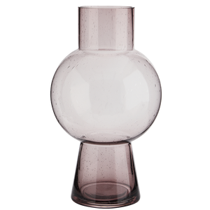 Glass vase light Amber w/ bubbles