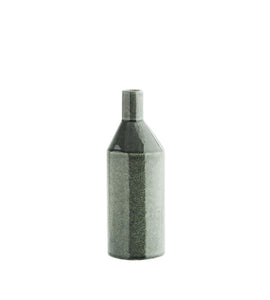 Stoneware Bottle Vase, Green