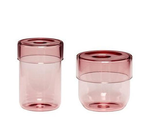 Pop Storage Jars, small set/2, pink