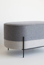 Load image into Gallery viewer, Norma Pouf Ottoman - Two Toned