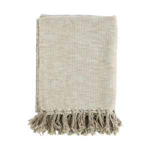 * SPECIAL 20% OFF Stella Throw - Cotton & Linen - Taupe